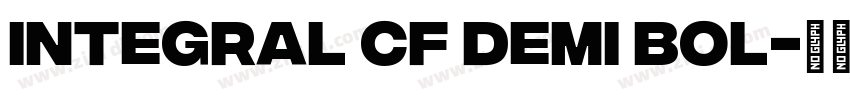 integral cf demi bol字体转换